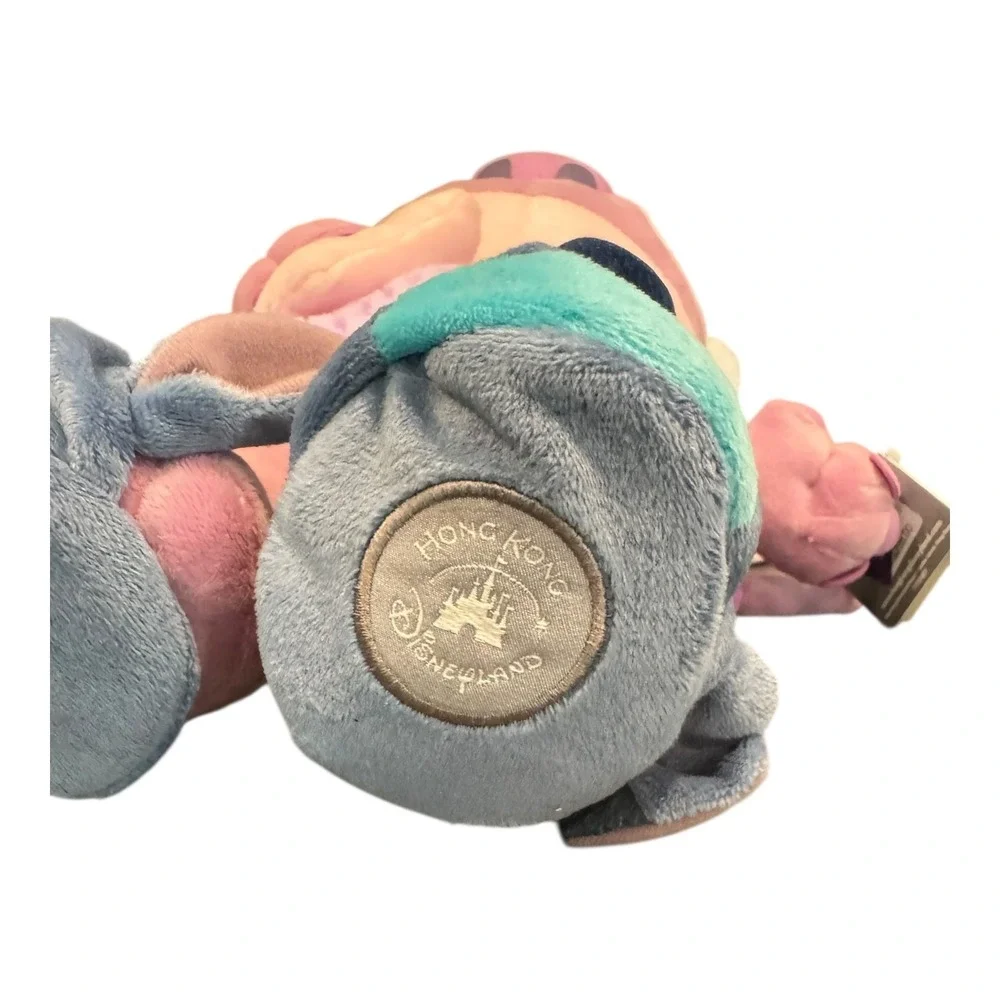 Disney Hong Kong ANGEL Plush Doll with‎ Pajamas Stitch & Duffy Pillow 16